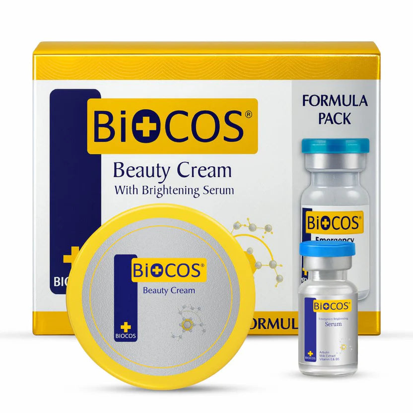 Face Beauty Cream & Serum For Skin Brightening Whitening Pack With Arbutin & Kojic Acid