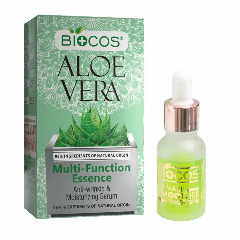 Aloe Vera Face Serum Hydrating & Brightening Skin With Hyaluronic Acid & Green Tea Anti-Acne Anti-Inflammatory