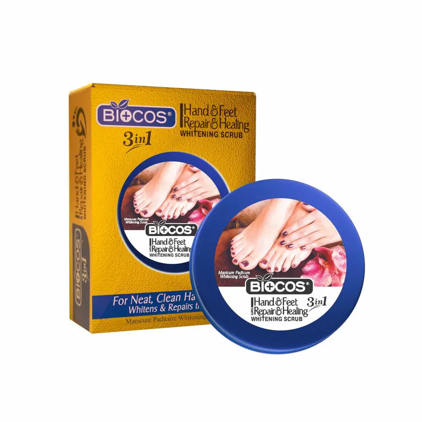 Hand & Feet Scrub With Vitamin E Olive Oil & Jojoba Oil Deeply Hydrates Removes Dry Skin Treats Cracked Heels Exfoliates & Moisturize