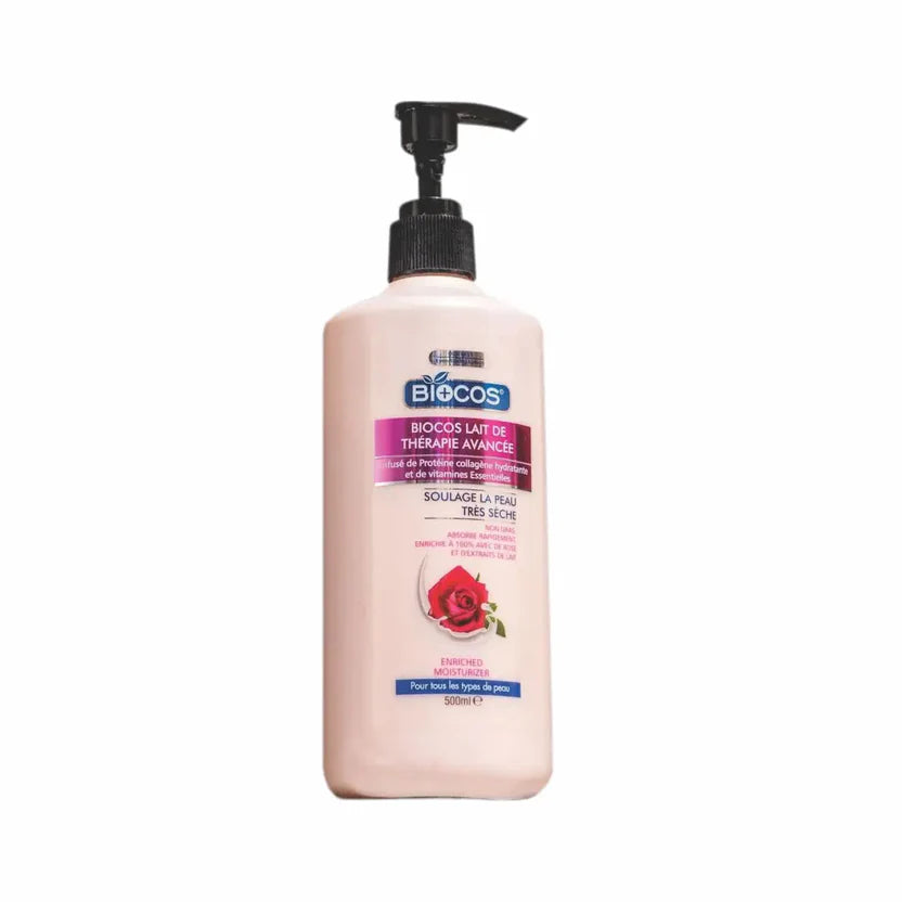 Rose Extract Body Lotion With Collagen & Essential Vitamins Hydrating Quick Absorb Formula For Severe Dryness