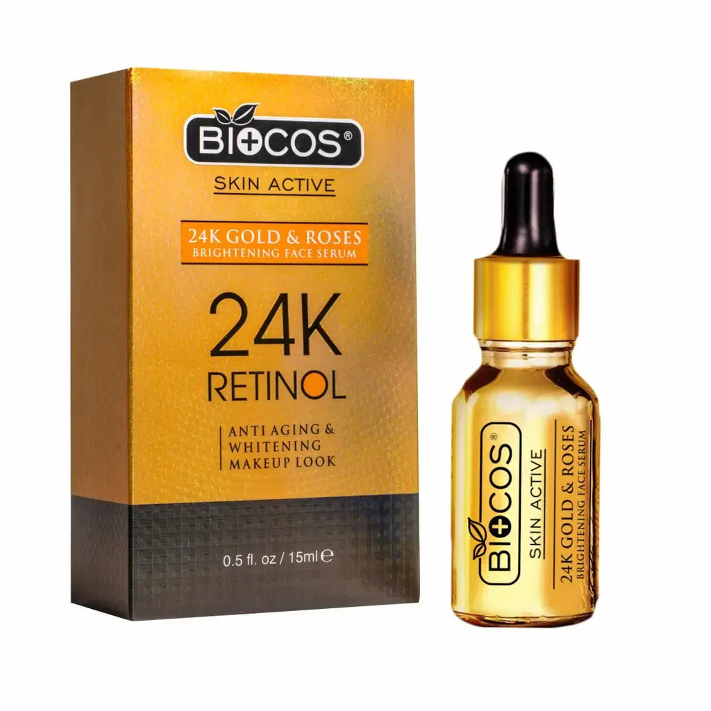 24K Gold Serum Anti-Aging & Whitening With Argan Oils Reduces Wrinkles & Prevents Premature Aging