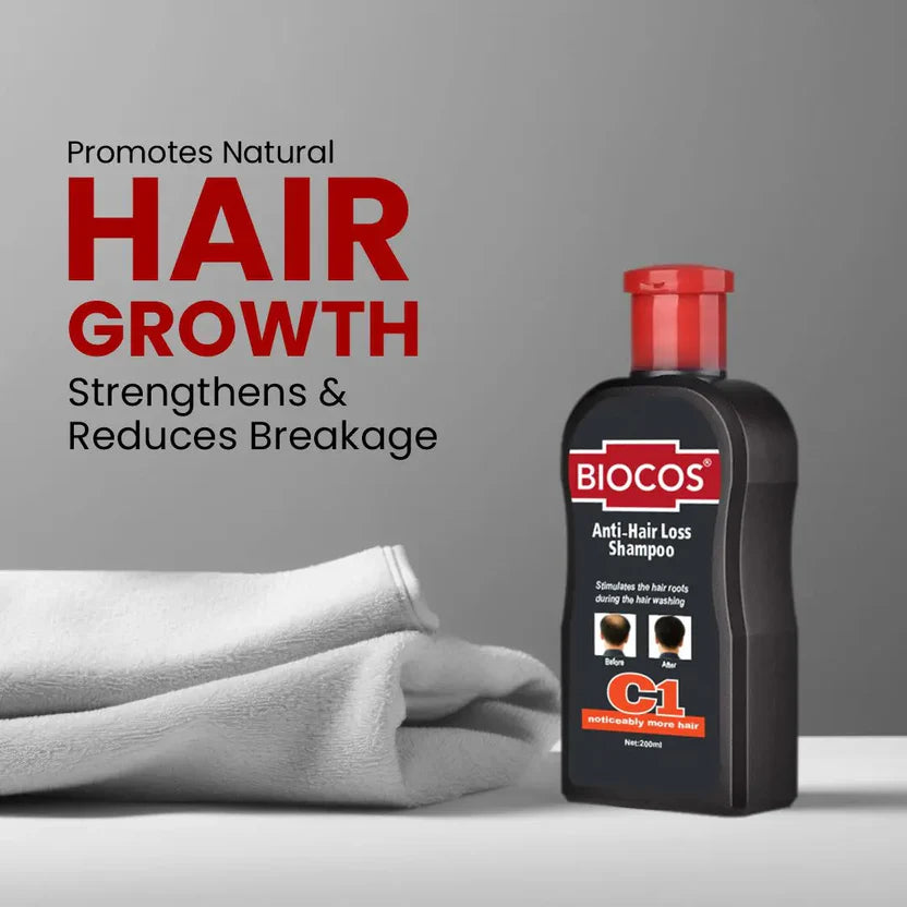 Anti-Hair Loss Shampoo with Coco Glucoside For Natural Hair Growth & Dandruff Control With British Technology for Fuller & Healthier Hair