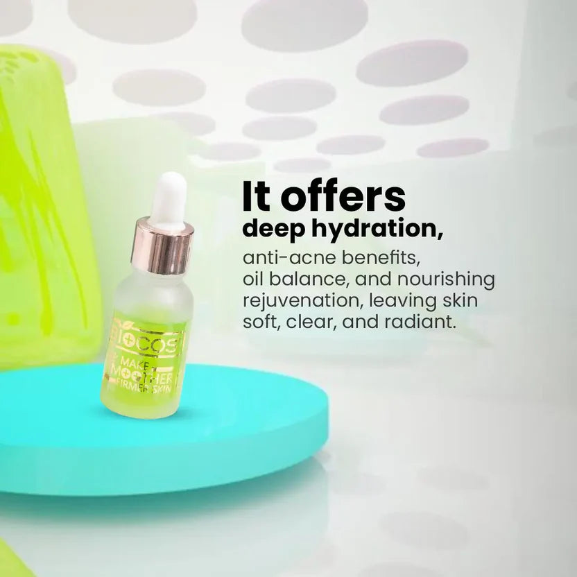 Aloe Vera Face Serum Hydrating & Brightening Skin With Hyaluronic Acid & Green Tea Anti-Acne Anti-Inflammatory