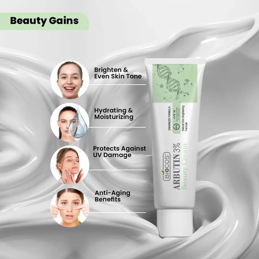 Arbutin Beauty Cream Dark Spot Corrector & Skin Tone Smoothing Cream With Kojic Acid & Vitamin B5