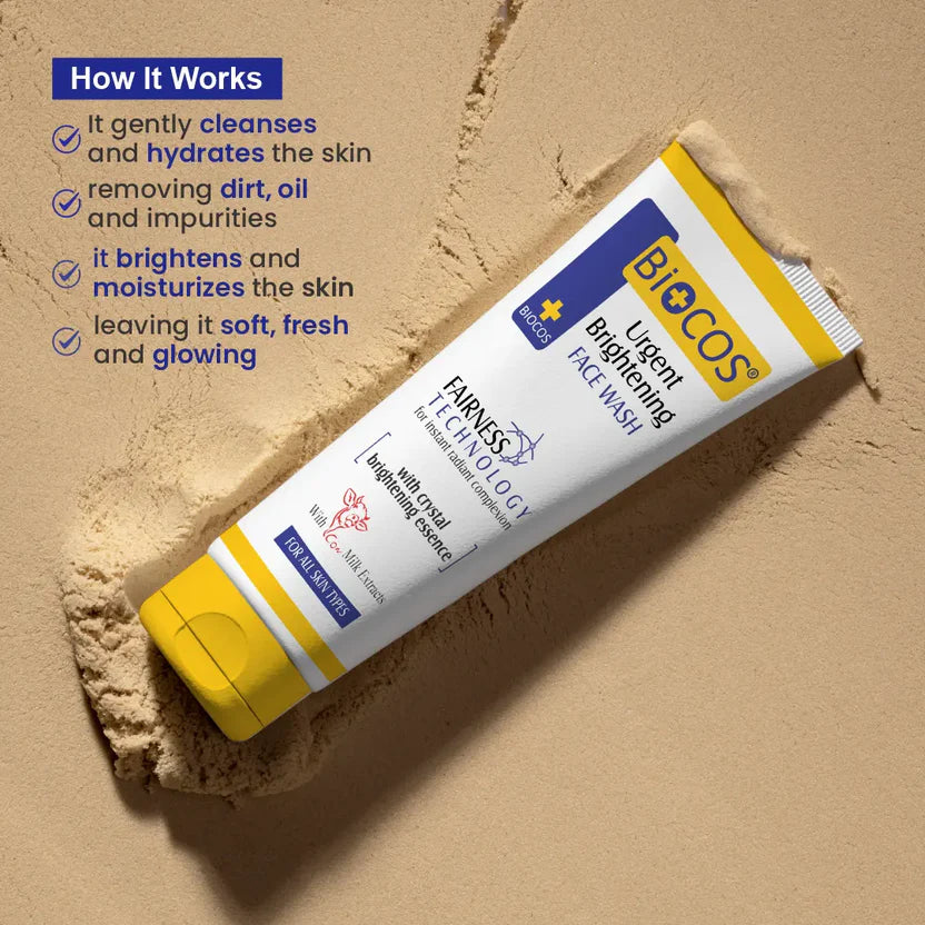 Whitening Face Wash With Milk Extracts & Vitamin E Deep Cleansing Hydrating Formula For Radiant Glowing Skin