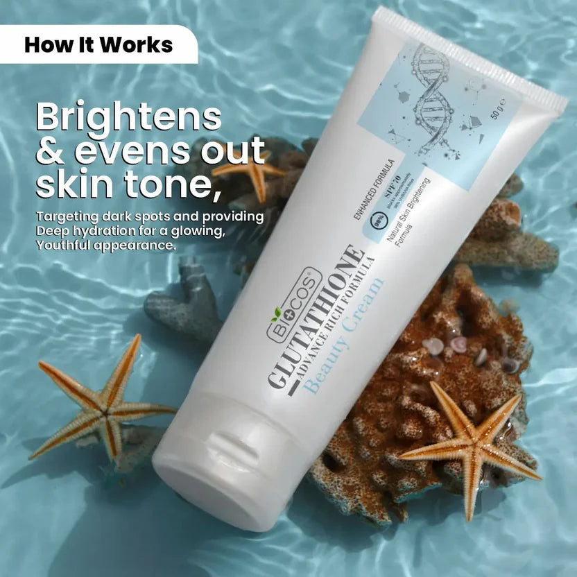 Glutathione Beauty Face Cream Brighten Skin With Aloe Vera & Hyaluronic Acid