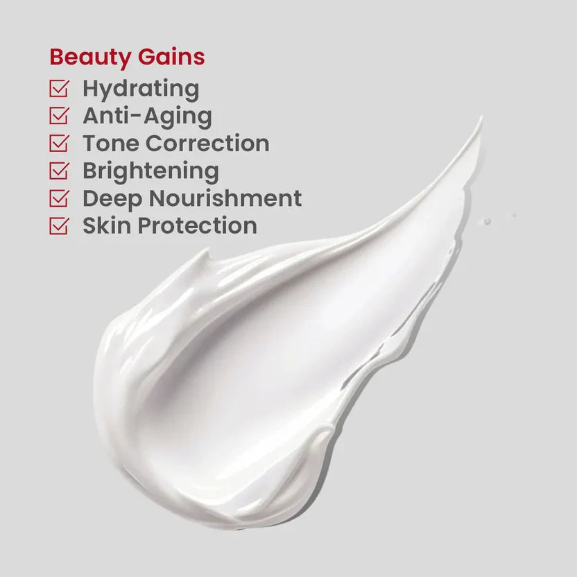 5-in-1 Beauty Pack Organic Brightening Anti-Wrinkle & Reduce Dark Spots Cream Set With Kojic Acid Glutathione Collagen Serum & Arbutin Soap