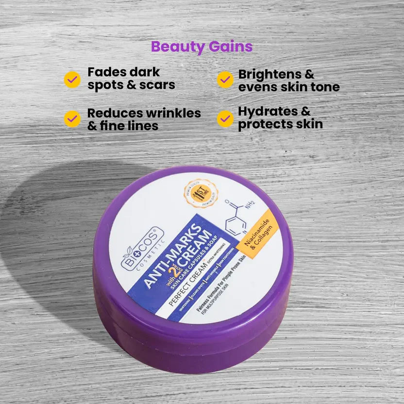 Anti Marks Cream Dark Spot Remover & Acne Spot Treatment With Collagen Brightening & Hydrating for Radiant Skin
