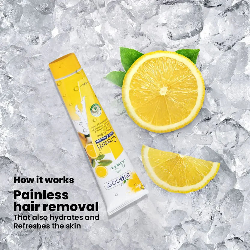 Lemon Hair Removal Cream With Vitamin E Moisturising Formula