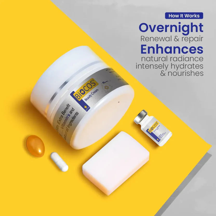 5-in-1 Face Beauty Cream Serum Soap Anti-Aging Brightening With Arbutin Vitamin Kojic Acid & Glutathione