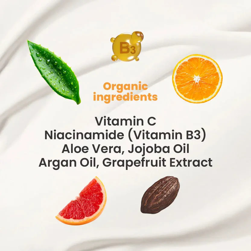 Vitamin C Beauty Cream & Serum Brightening Anti-Aging Collagen Boosting Formula With Aloe Vera