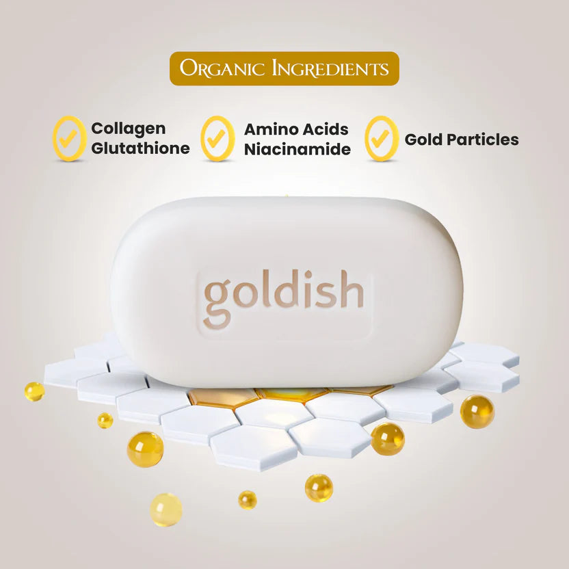 Goldish Beauty Soap With Papaya Extract & Glutathione