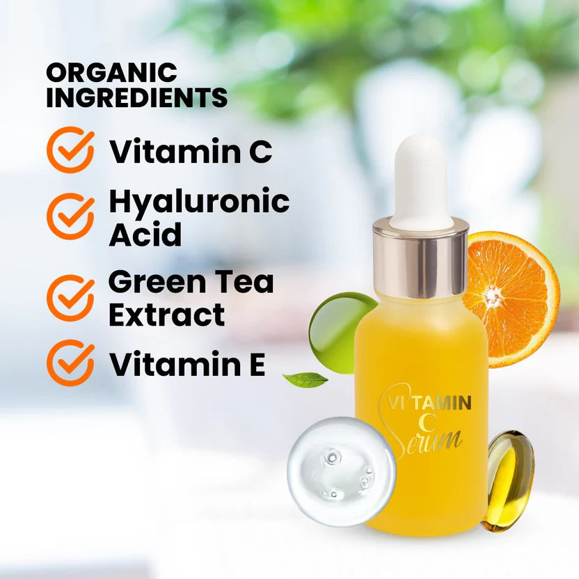 Vitamin C Serum Advanced Hydrating & Brightening Facial Serum With Hyaluronic Acid Anti-Aging Anti-Pigmentation Radiant Complexion