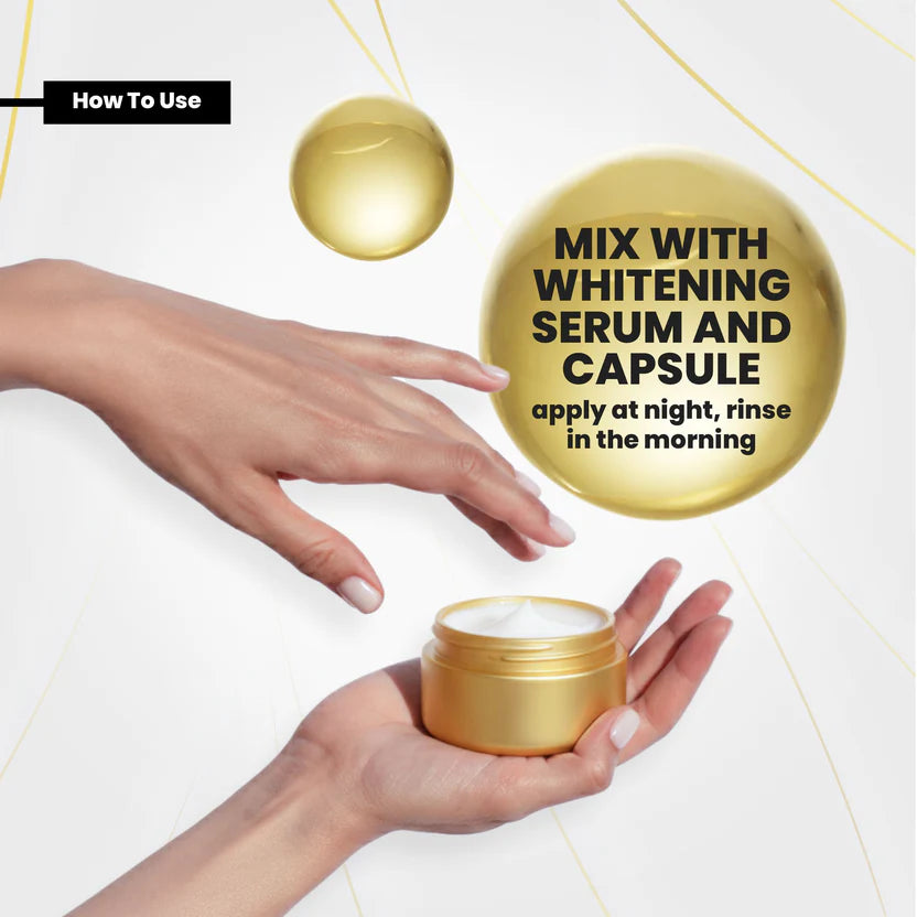 Goldish Beauty Cream 4in1 Set Reduces Fine Lines & Wrinkles Boosts Collagen With Arbutin Kojic Acid