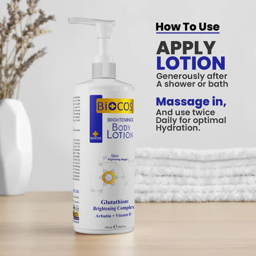 Brightening Body Lotion With Collagen & Glutathione For Deep Hydration Radiant Glow Anti-Aging