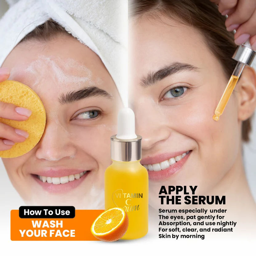 Vitamin C Serum Advanced Hydrating & Brightening Facial Serum With Hyaluronic Acid Anti-Aging Anti-Pigmentation Radiant Complexion