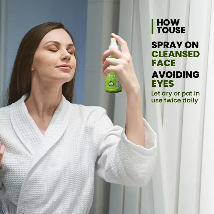 Aloe Vera Hydrating Water Mist Spray Replenishes Dry Skin