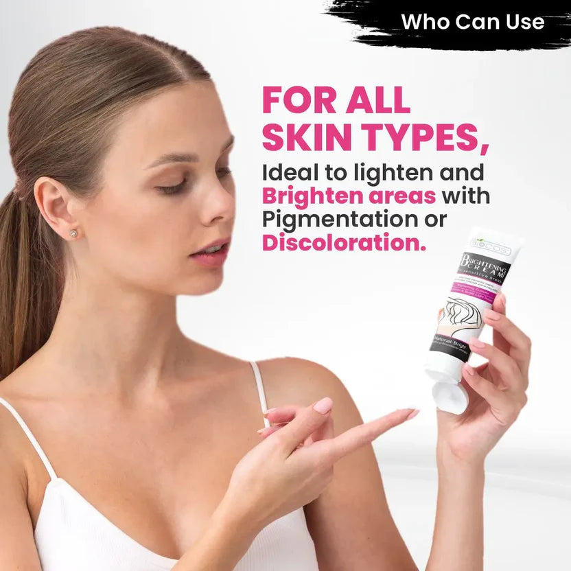 Whitening Cream For Sensitive Areas Brightening & Hydrating Formula With Collagen Fades Dark Spots