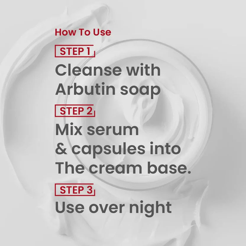 5-in-1 Beauty Pack Organic Brightening Anti-Wrinkle & Reduce Dark Spots Cream Set With Kojic Acid Glutathione Collagen Serum & Arbutin Soap