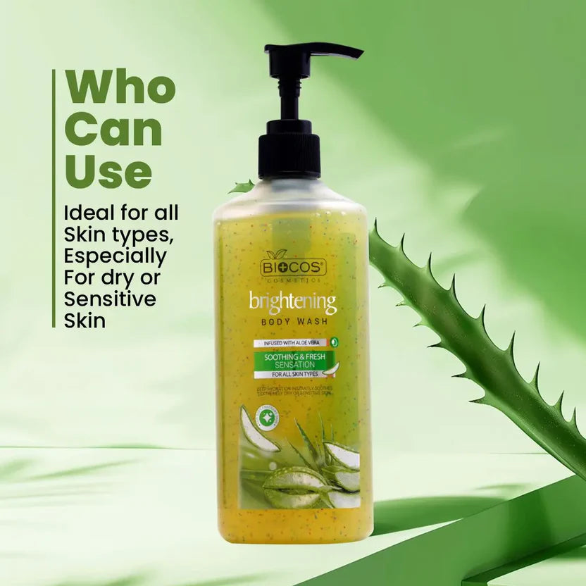 Aloevera Whitening Body Wash Deep Hydration & Soothes Sensitive Skin