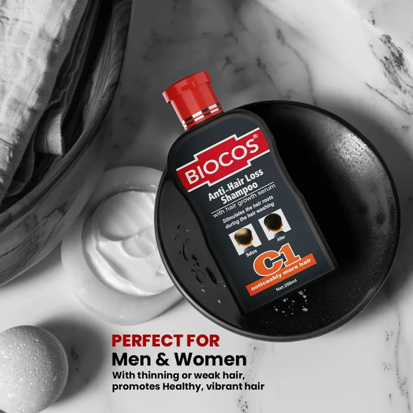 Anti-Hair Loss Shampoo with Coco Glucoside For Natural Hair Growth & Dandruff Control With British Technology for Fuller & Healthier Hair