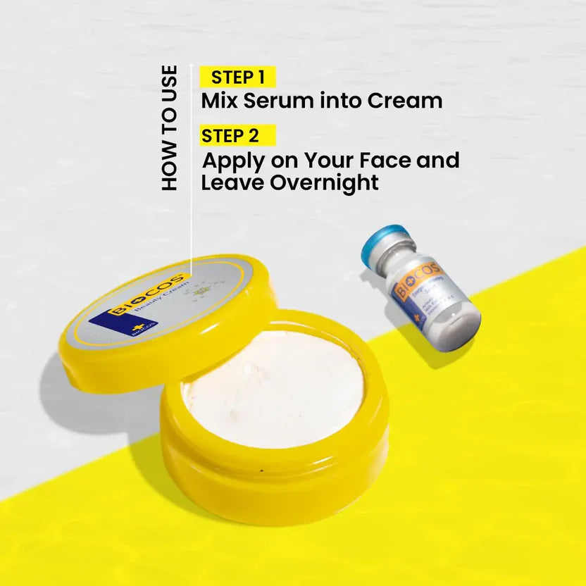 Face Beauty Cream & Serum For Skin Brightening Whitening Pack With Arbutin & Kojic Acid