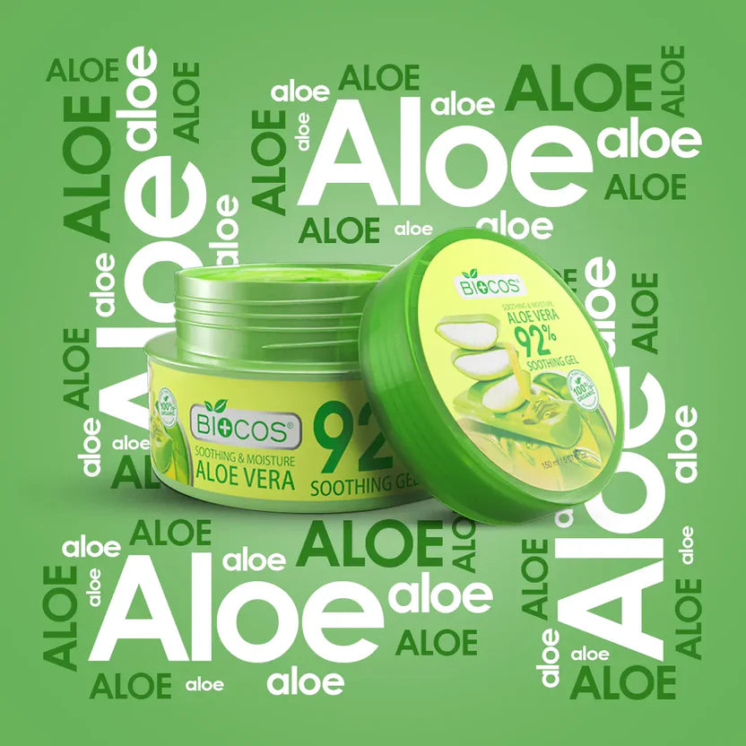 Aloe Vera Soothing Gel Hydrates & Calms Irritated Skin Instant Holiday Summer Sunburn Relief