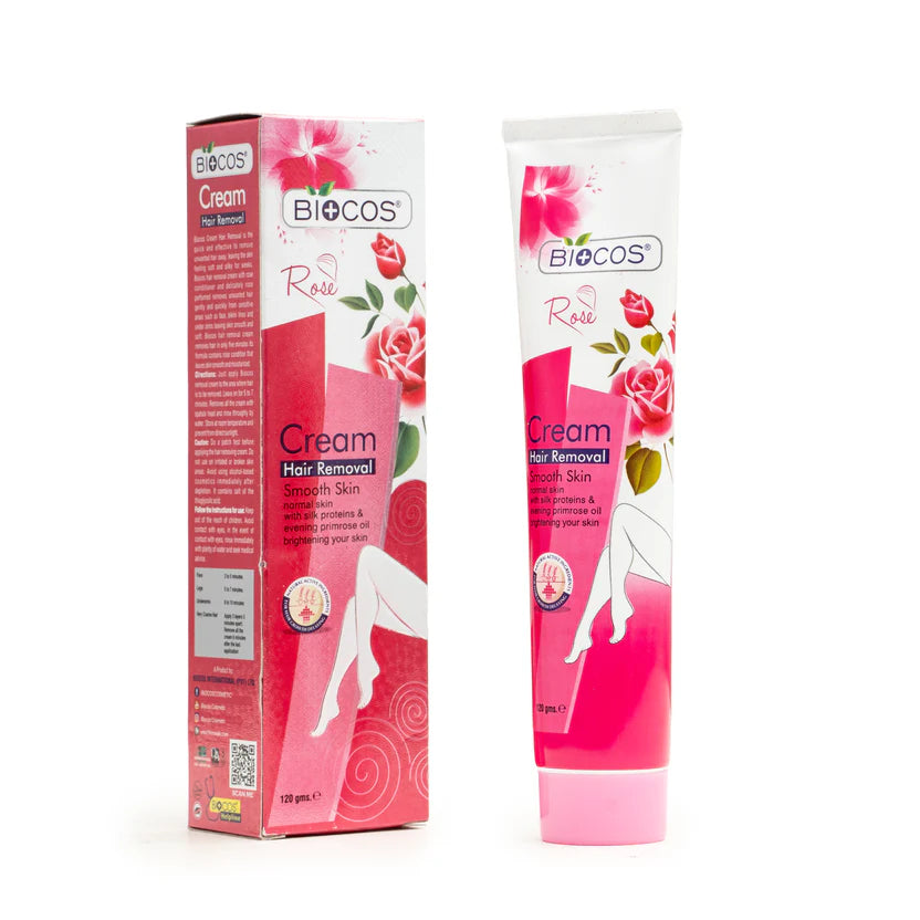 Rose Hair Removal Cream With Vitamin E Quick-Acting Formula Hydrating & Refreshing