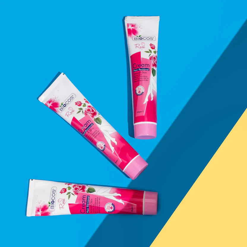 Rose Hair Removal Cream With Vitamin E Quick-Acting Formula Hydrating & Refreshing