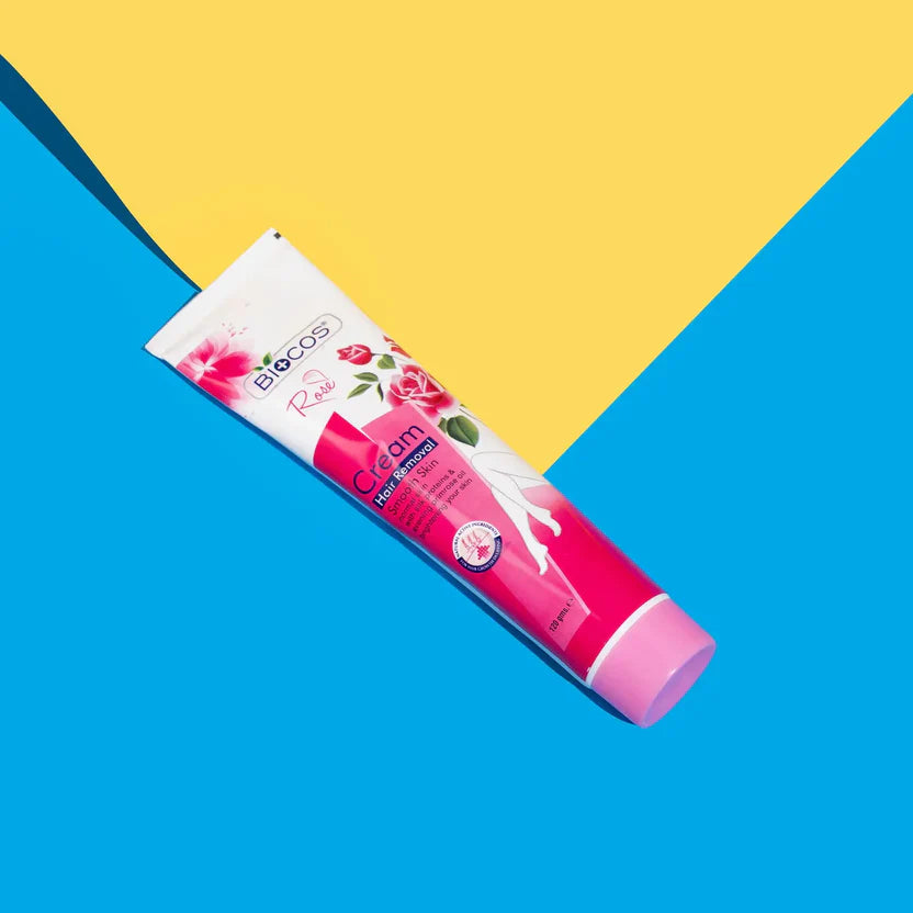 Rose Hair Removal Cream With Vitamin E Quick-Acting Formula Hydrating & Refreshing
