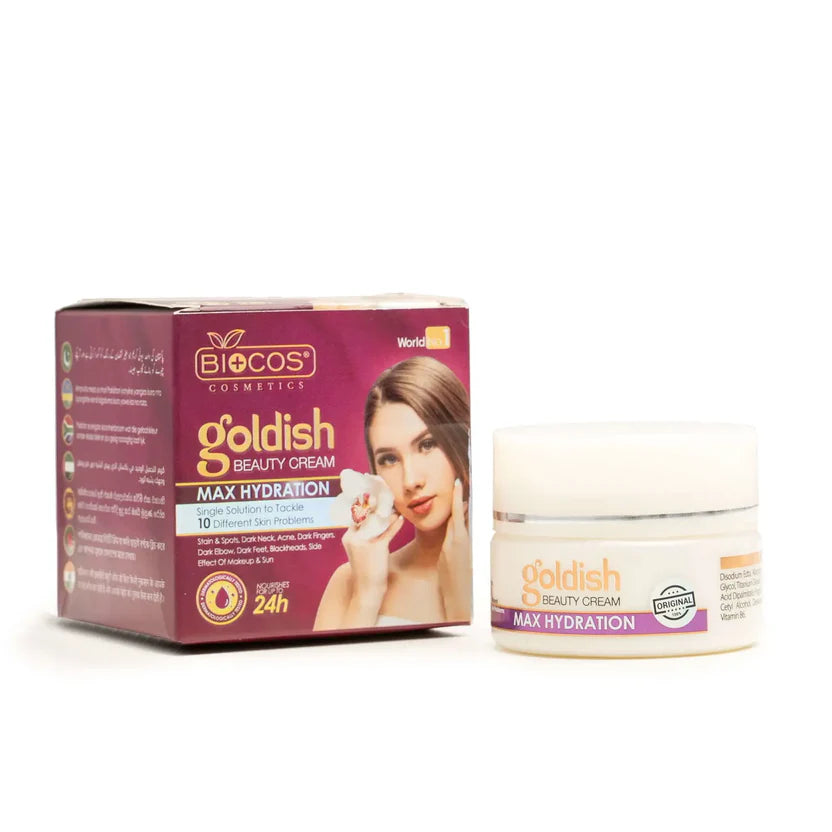Max Hydration Goldish Anti Aging Beauty Cream Brightening & Hydrating Formula With Vitamin B6 & Arbutin