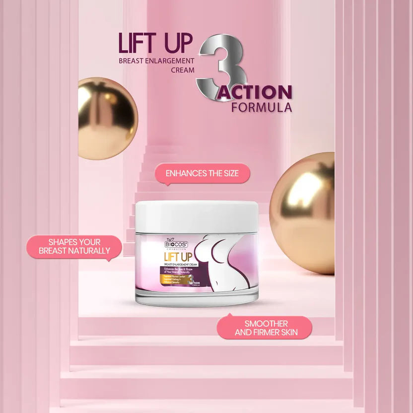 Lift Up Breast Enlargement Cream Natural Firming & Lifting Formula With Shea Butter & Almond Oil