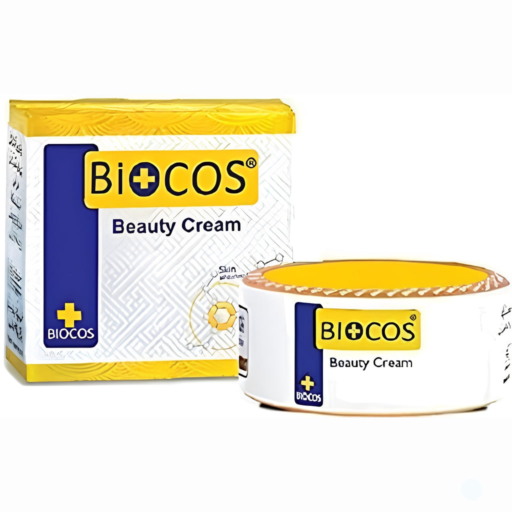 BIOCOS Beauty Cream jar and box on white background - product only view