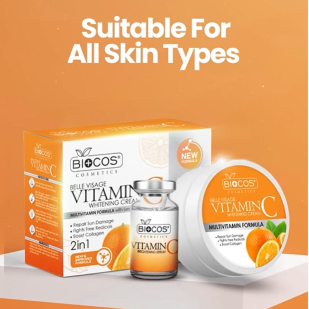 Vitamin C foaming face cleanser with built-in brush