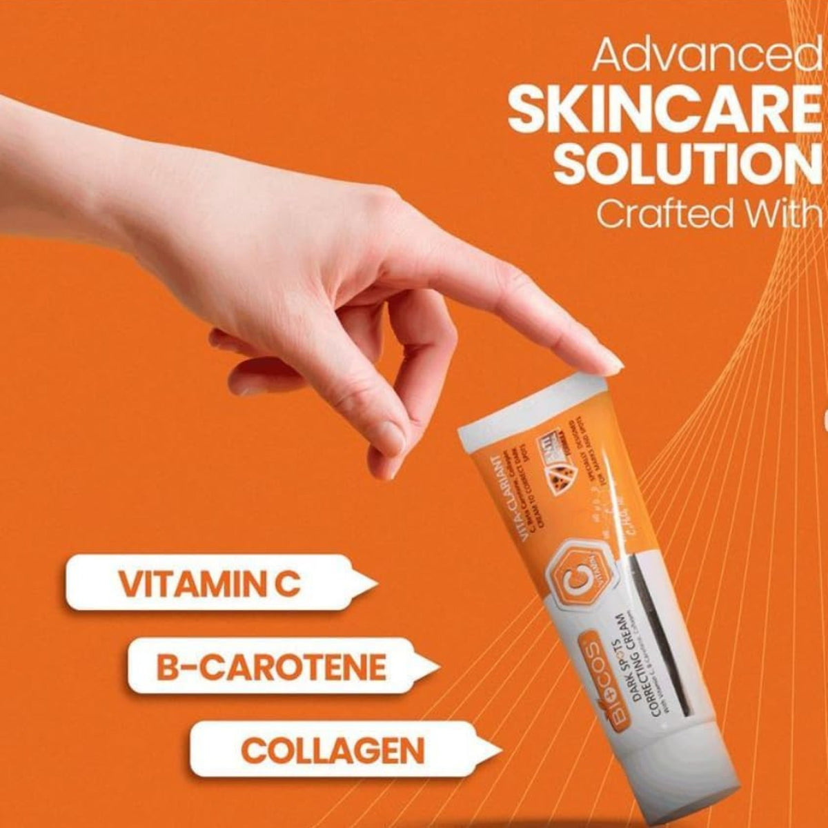 Biocos Vitamin C cleansing mousse face wash with built-in brush