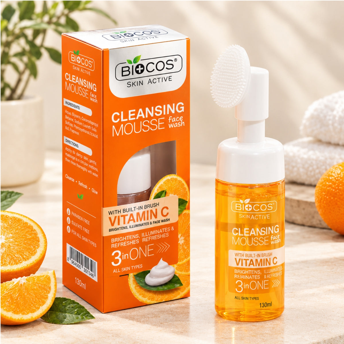 Biocos Vitamin C cream and serum skincare set