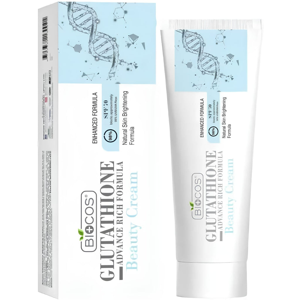 3Pcs Glutathione Hyaluronic Beauty Cream Face Wash Mousse & Serum Day & Night Face Skincare Bundle Pack